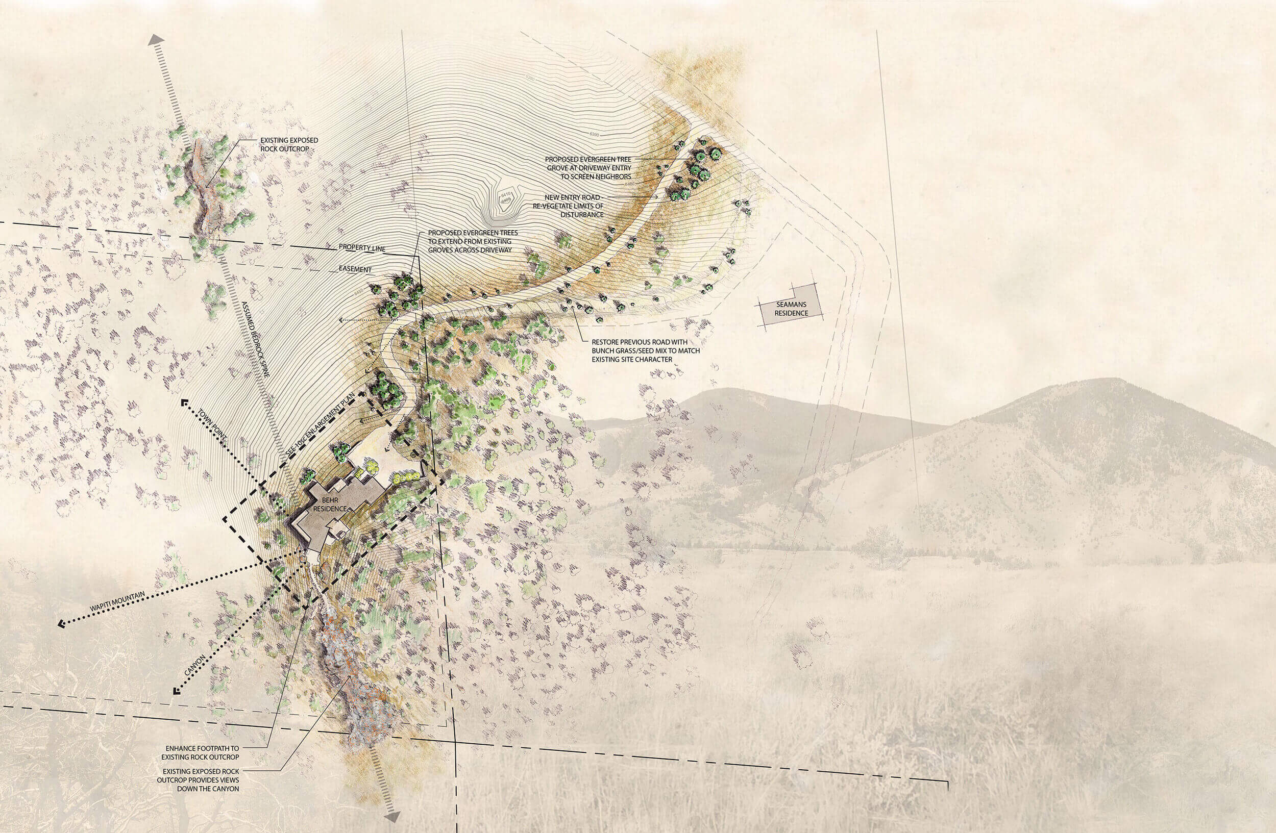 Landscape Plan by Field Studio showing how landscape plans affect the cost of landscapes.