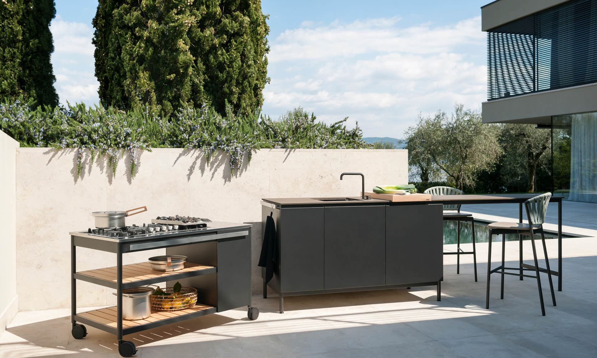 modular outdoor kitchen by roda design